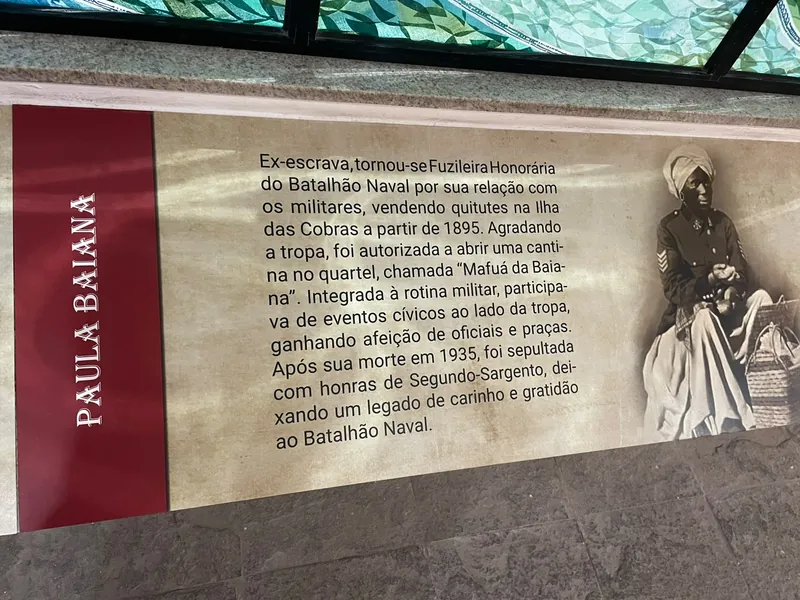Painel sobre Paula Baiana, Fuzileira Honorária do Batalhão Naval